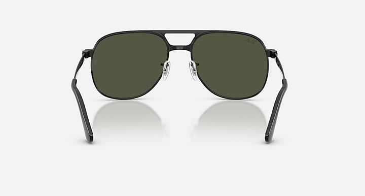 Ray-Ban BILL MAX Black with Green Solid Color lenses - Back