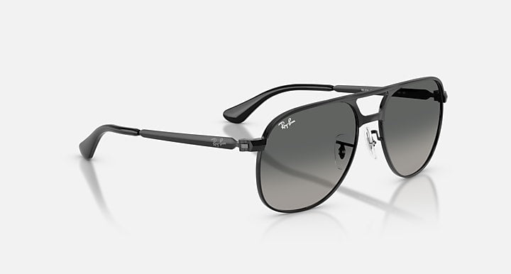 Ray-Ban BILL MAX Black with Light Grey Gradient Dark Grey Gradient lenses - Alternative
