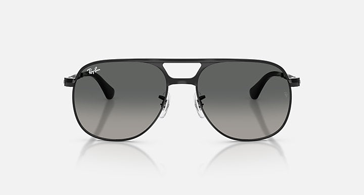 Ray-Ban BILL MAX Black with Light Grey Gradient Dark Grey Gradient lenses - Front