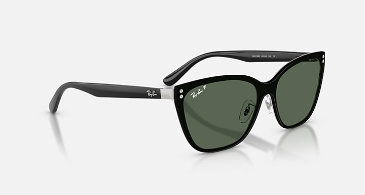Ray-Ban RB3798D Silver; Black with Polarized Green Solid Color lenses - Alternative