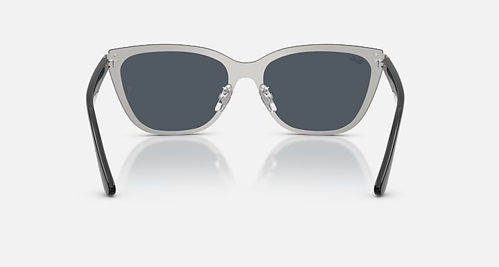 Ray-Ban RB3798D Silver; Black with Dark Grey Solid Color lenses - Back