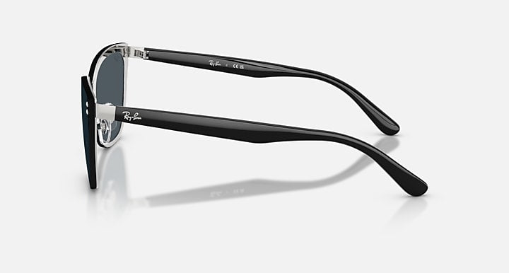 Ray-Ban RB3798D Silver; Black with Dark Grey Solid Color lenses - Lateral