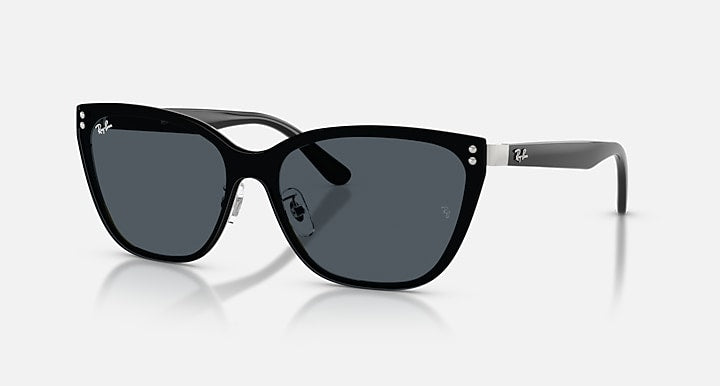 Ray-Ban RB3798D Silver; Black with Dark Grey Solid Color lenses - Quarter