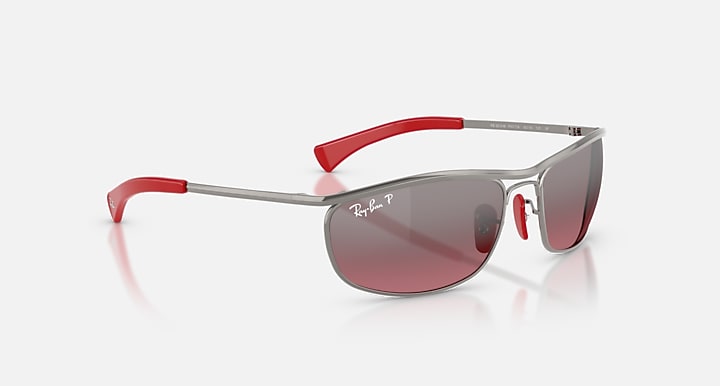 Ray-Ban RB3819M SCUDERIA FERRARI COLLECTION POLARIZED+ LENSES Gunmetal with Violet Polarized+ Polarized+ lenses - Alternative
