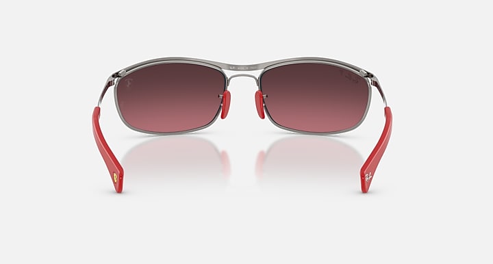 Ray-Ban RB3819M SCUDERIA FERRARI COLLECTION POLARIZED+ LENSES Gunmetal with Violet Polarized+ Polarized+ lenses - Back