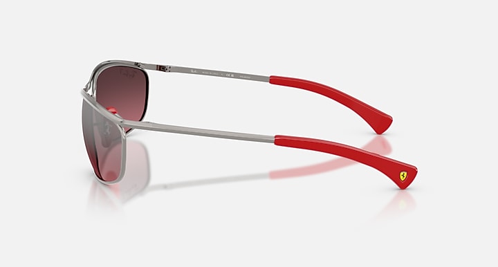Ray-Ban RB3819M SCUDERIA FERRARI COLLECTION POLARIZED+ LENSES Gunmetal with Violet Polarized+ Polarized+ lenses - Lateral