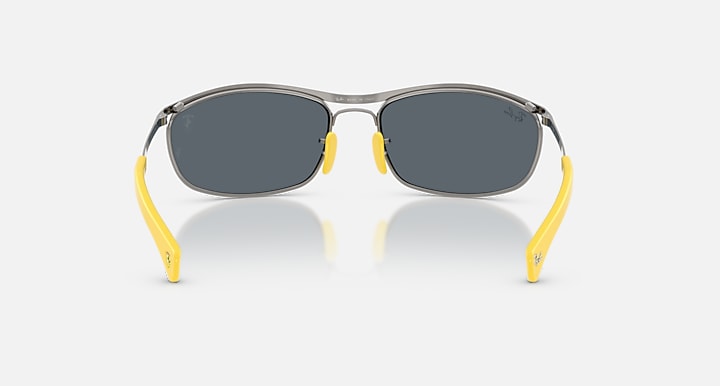 Ray-Ban RB3819M SCUDERIA FERRARI COLLECTION Gunmetal with Blue Photochromic lenses - Back
