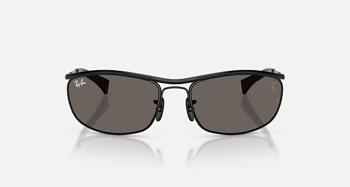 Ray-Ban RB3819M SCUDERIA FERRARI COLLECTION Black with Dark Grey Solid Color lenses - Front