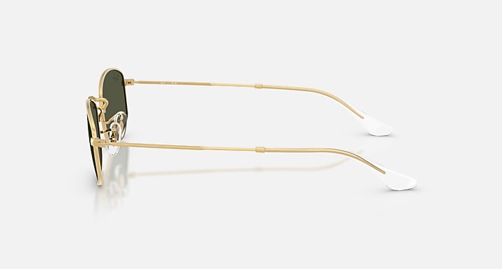 Ray-Ban RB3832 Arista Gold with Green Solid Color lenses - Lateral