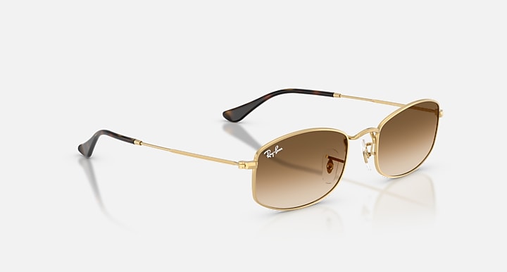 Ray-Ban RB3832 Arista Gold with Clear Gradient Brown Gradient lenses - Alternative