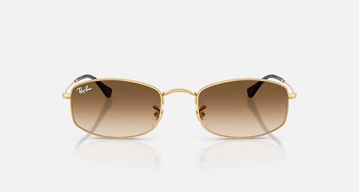 Ray-Ban RB3832 Arista Gold with Clear Gradient Brown Gradient lenses - Front