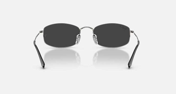 Ray-Ban RB3832 Gunmetal with Polarized Black Solid Color lenses - Back