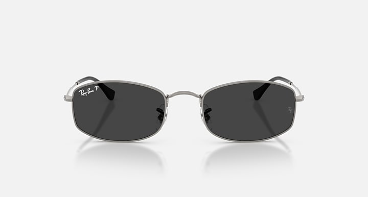 Ray-Ban RB3832 Gunmetal with Polarized Black Solid Color lenses - Front