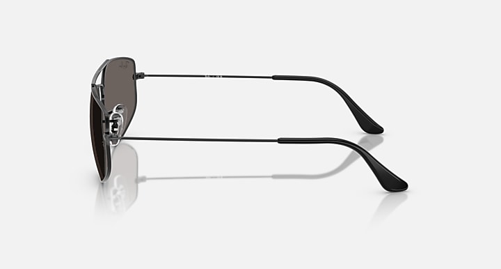 Ray-Ban EXPLORER V Black with Dark Grey Solid Color lenses - Lateral