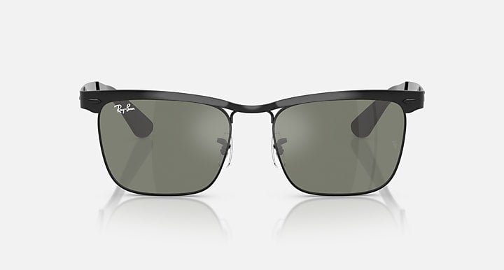 Ray-Ban WAYFARER DELUXE Black with Bronze Solid Color - Mirror lenses - Front