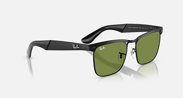 Ray-Ban WAYFARER DELUXE Black with Green Solid Color lenses - Alternative