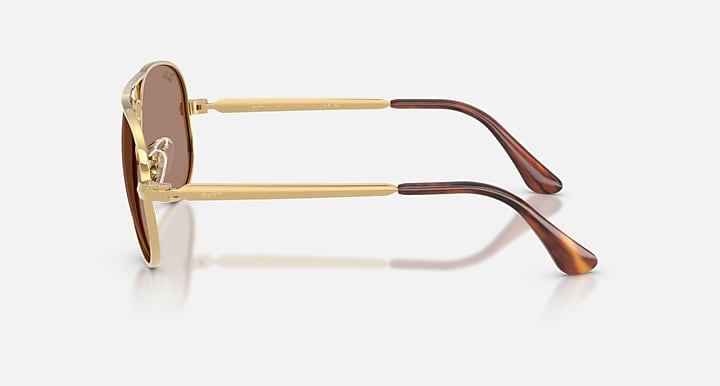 Ray-Ban AVIATOR MAX HOLIDAY LIMITED Gold with Light Violet Solid Color lenses - Lateral