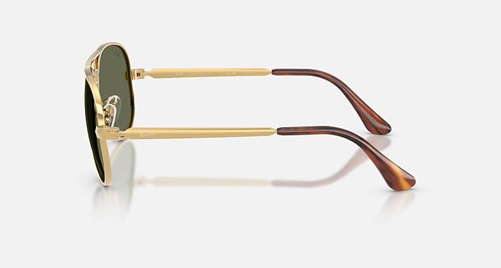 Ray-Ban AVIATOR MAX Arista Gold with Green Polarized Solid Color lenses - Lateral