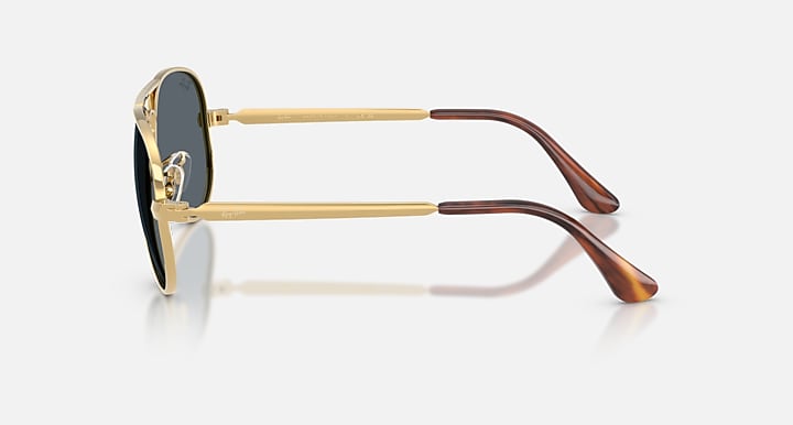 Ray-Ban AVIATOR MAX Arista Gold with Blue Solid Color lenses - Lateral