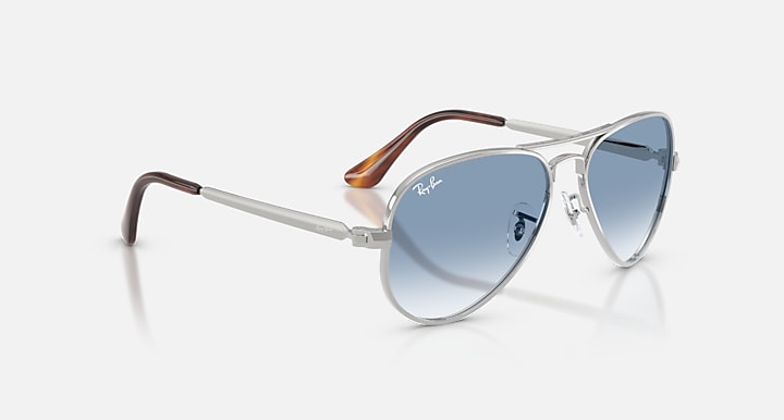 Ray-Ban AVIATOR MAX Silver with Clear Gradient Blue Gradient lenses - Alternative