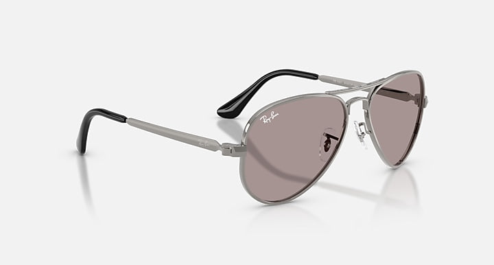 Ray-Ban AVIATOR MAX SUMMER CAPSULE Gunmetal with Violet Solid Color lenses - Alternative