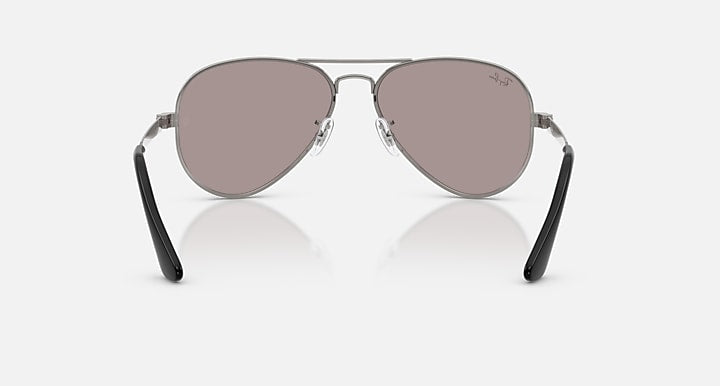 Ray-Ban AVIATOR MAX SUMMER CAPSULE Gunmetal with Violet Solid Color lenses - Back