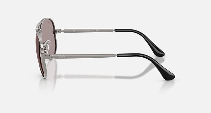 Ray-Ban AVIATOR MAX SUMMER CAPSULE Gunmetal with Violet Solid Color lenses - Lateral