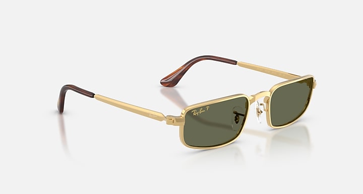 Ray-Ban RB3927 BY A$AP ROCKY Arista Gold with Green Polarized Solid Color lenses - Alternative