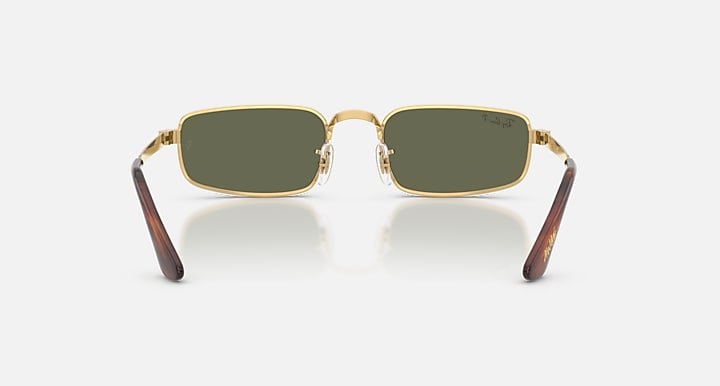 Ray-Ban RB3927 BY A$AP ROCKY Arista Gold with Green Polarized Solid Color lenses - Back