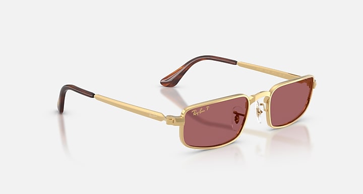 Ray-Ban RB3927 BY A$AP ROCKY Arista Gold with Purple Polarized Solid Color lenses - Alternative