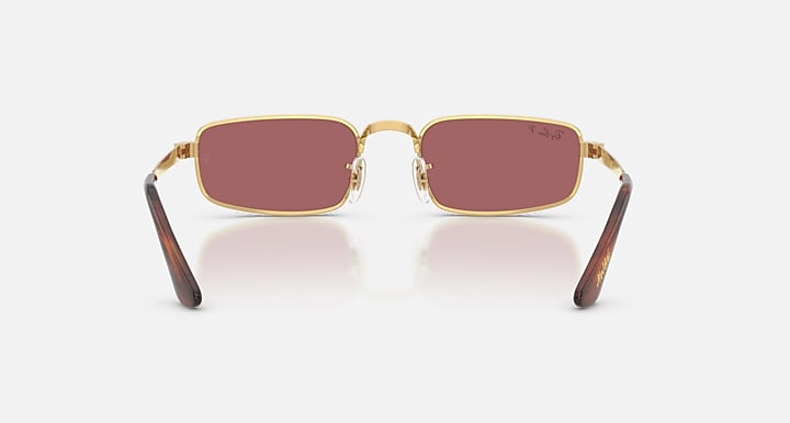 Ray-Ban RB3927 BY A$AP ROCKY Arista Gold with Purple Polarized Solid Color lenses - Back