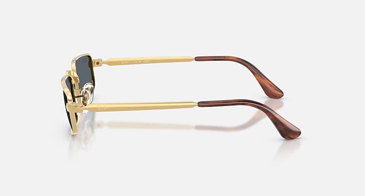 Ray-Ban RB3927 BY A$AP ROCKY Arista Gold with Blue Solid Color lenses - Lateral