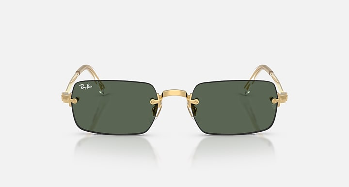 Ray-Ban RB3928 BY A$AP ROCKY Arista Gold with Dark Green Solid Color lenses - Front