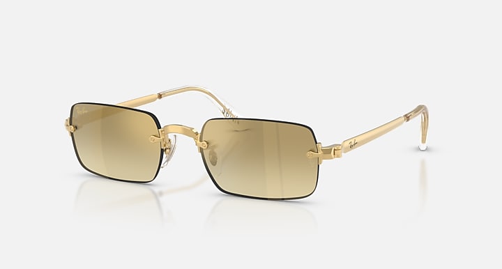 Ray-Ban RB3928 BY A$AP ROCKY Arista Gold with Gradient - Mirror Gradient lenses - Quarter