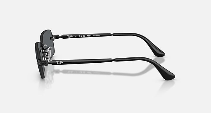 Ray-Ban RB3928 BY A$AP ROCKY Black with Dark Grey Polarized Solid Color lenses - Lateral