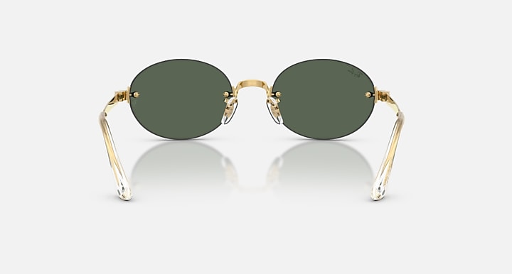 Ray-Ban RB3929 BY A$AP ROCKY Arista Gold with Dark Green Solid Color lenses - Back