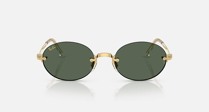 Ray-Ban RB3929 BY A$AP ROCKY Arista Gold with Dark Green Solid Color lenses - Front