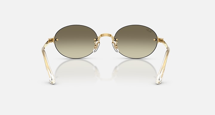 Ray-Ban RB3929 BY A$AP ROCKY Arista Gold with Gradient - Mirror Gradient lenses - Back