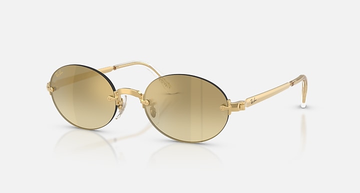 Ray-Ban RB3929 BY A$AP ROCKY Arista Gold with Gradient - Mirror Gradient lenses - Quarter