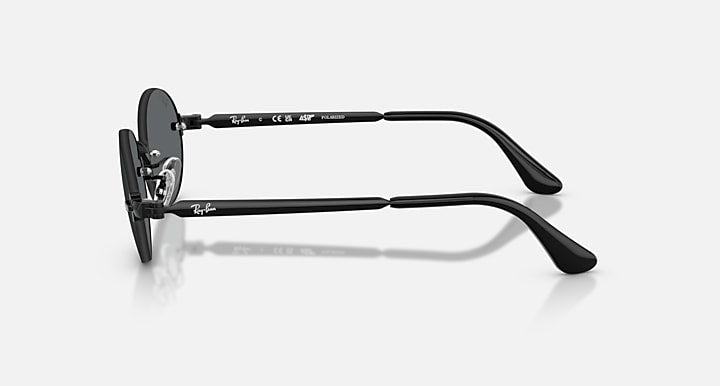 Ray-Ban RB3929 BY A$AP ROCKY Black with Dark Grey Polarized Solid Color lenses - Lateral