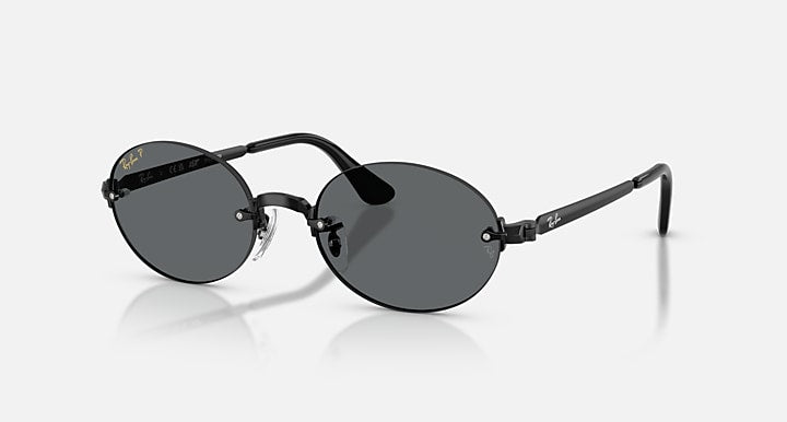 Ray-Ban RB3929 BY A$AP ROCKY Black with Dark Grey Polarized Solid Color lenses - Quarter