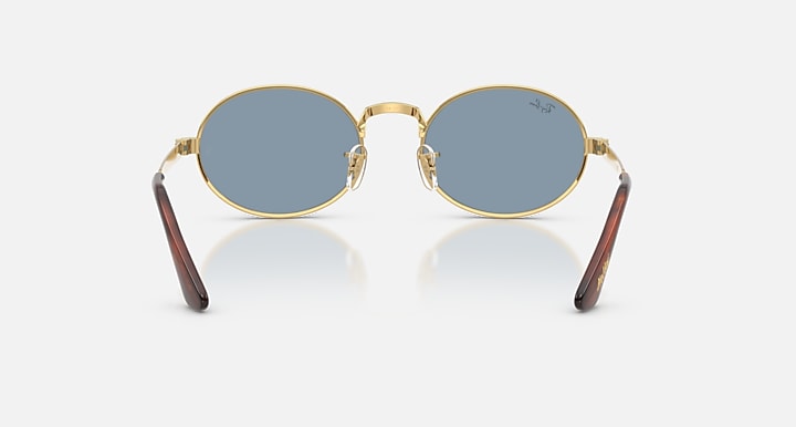 Ray-Ban RB3931 BY A$AP ROCKY Arista Gold with Blue Solid Color lenses - Back