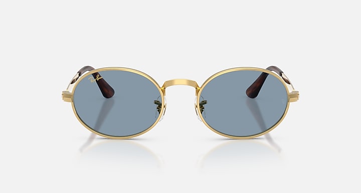Ray-Ban RB3931 BY A$AP ROCKY Arista Gold with Blue Solid Color lenses - Front