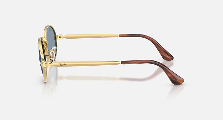 Ray-Ban RB3931 BY A$AP ROCKY Arista Gold with Blue Solid Color lenses - Lateral