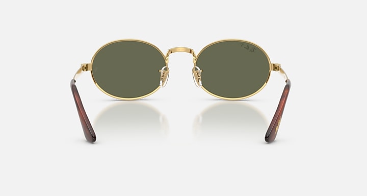 Ray-Ban RB3931 BY A$AP ROCKY Arista Gold with Polarized Green Solid Color lenses - Back