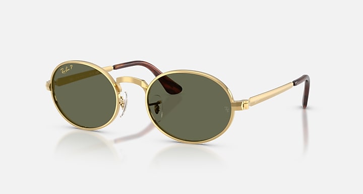 Ray-Ban RB3931 BY A$AP ROCKY Arista Gold with Polarized Green Solid Color lenses - Quarter