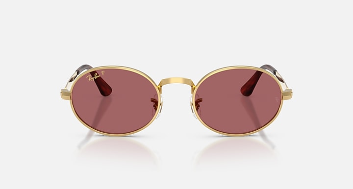 Ray-Ban RB3931 BY A$AP ROCKY Arista Gold with Purple Polarized Solid Color lenses - Front
