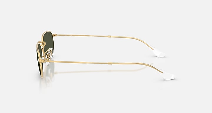 Ray-Ban RB3947 Arista Gold with Green Solid Color lenses - Lateral
