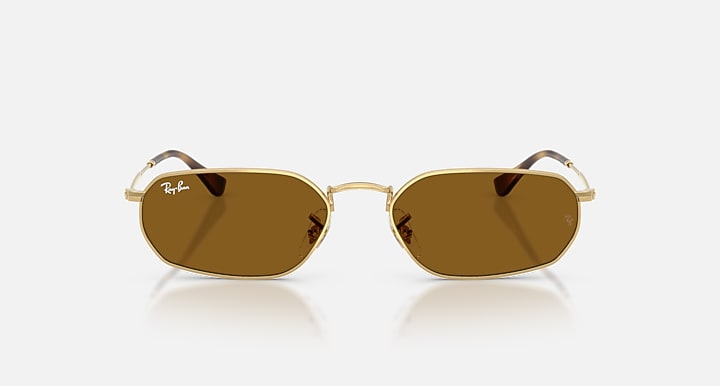 Ray-Ban RB3947 Arista Gold with Brown Solid Color lenses - Front