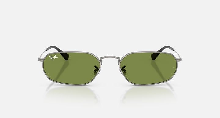 Ray-Ban RB3947 Gunmetal with Green Solid Color lenses - Front